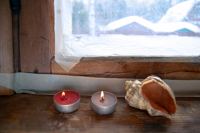 Candles on Windowsill