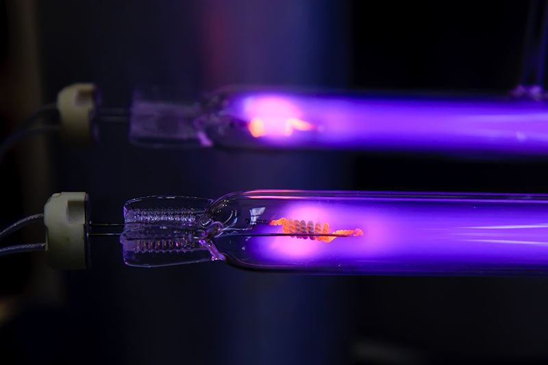 A close up of a UV light. How UV Lights Benefit Your HVAC system.